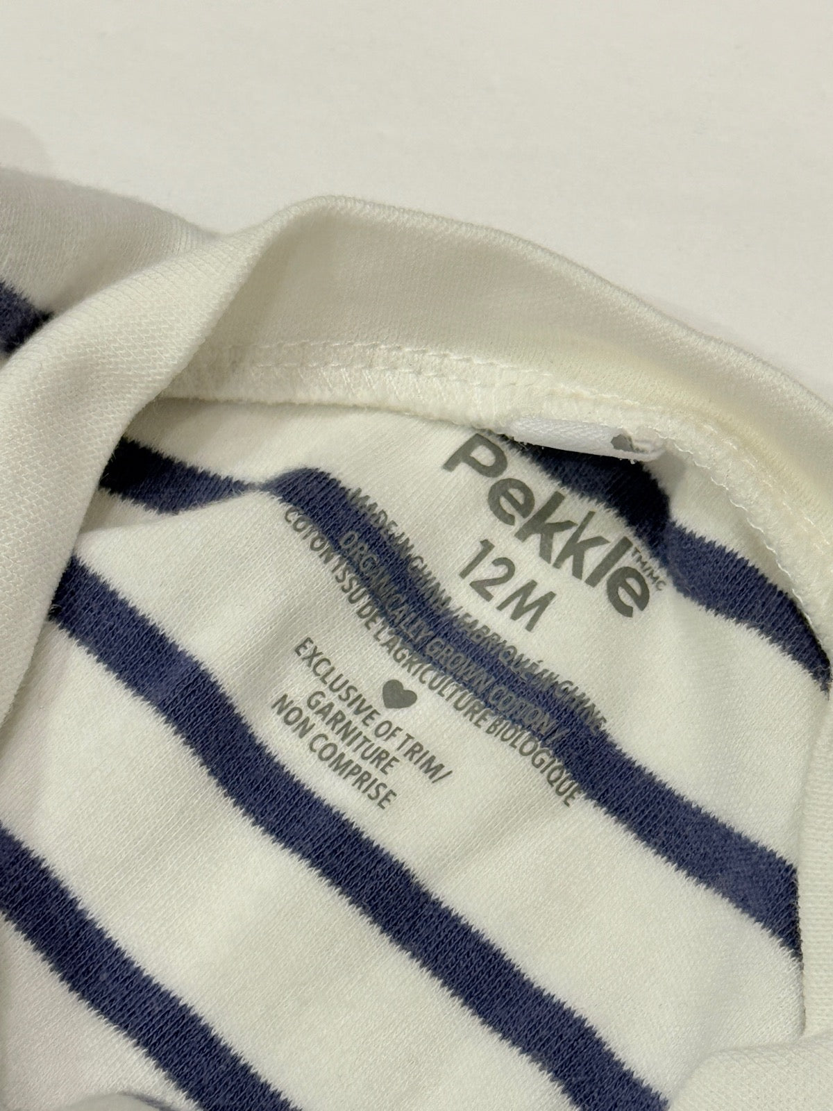Pekkle Striped Sailboat Footed Sleeper 12M