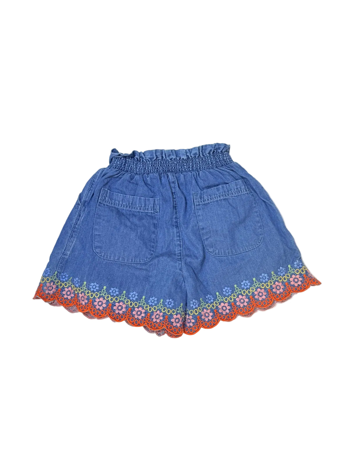Mini Boden Denim Embroidered Shorts Size 5Y