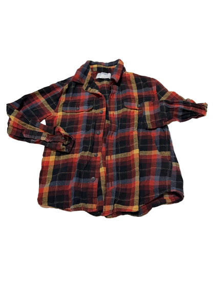 Old Navy Plaid Flannel Shirt Boys M(8)