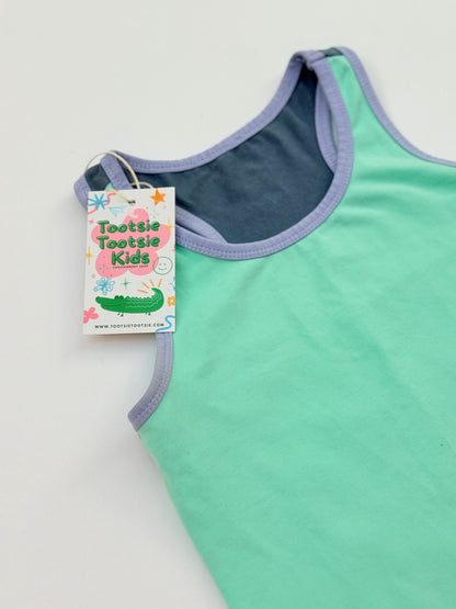 Peekaboo Beans Mint Racerback Tank Dress Size 6