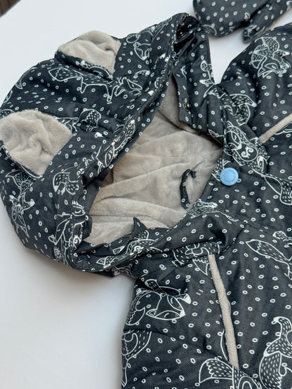 Deux par Deux Fox Snow Jacket Pants Mittens Set 2T