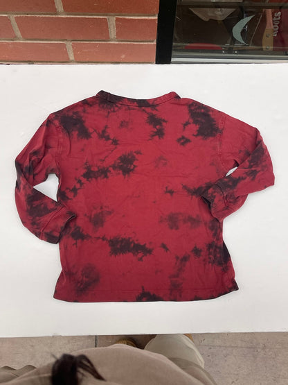 Zara Red Tie-Dye Long Sleeve T-Shirt Size 6Y