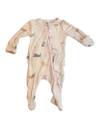 Angel Dear Dog Print Footie Newborn
