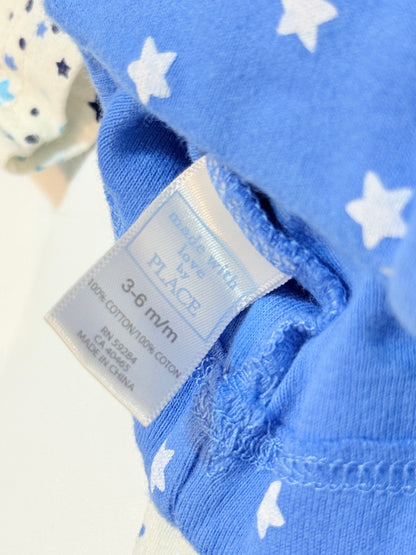 Children's Place Star Bodysuit Hat Set 3-6m