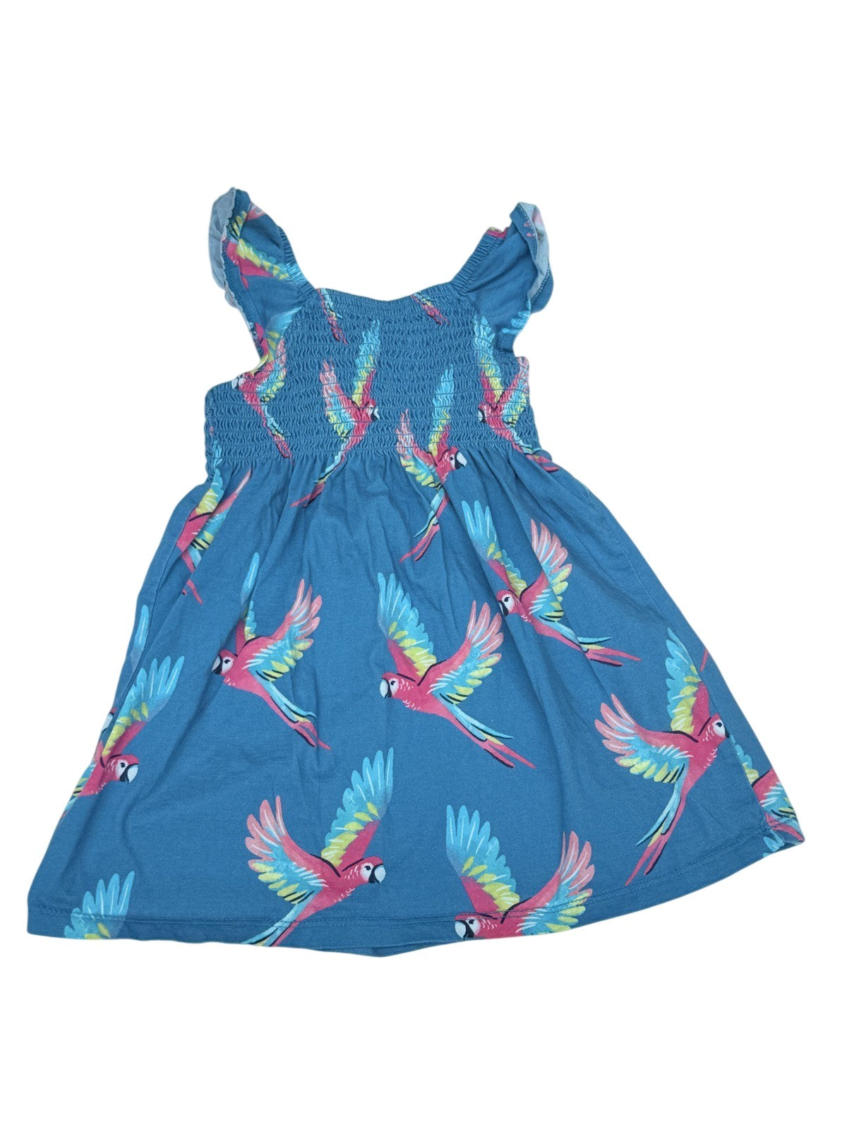 Hatley Parrot Print Smocked Dress Size 2