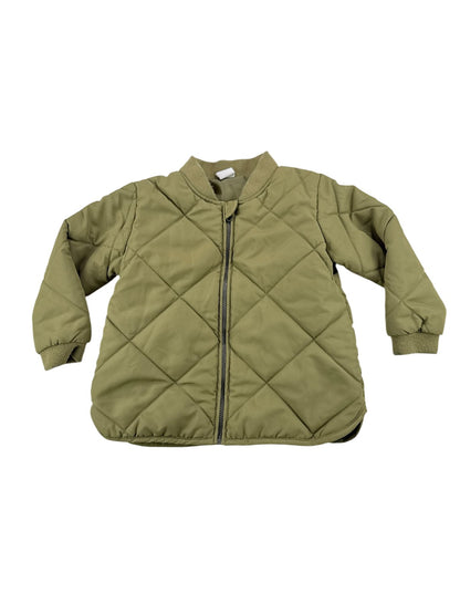 H&M Olive Green Quilted Jacket 12-18M