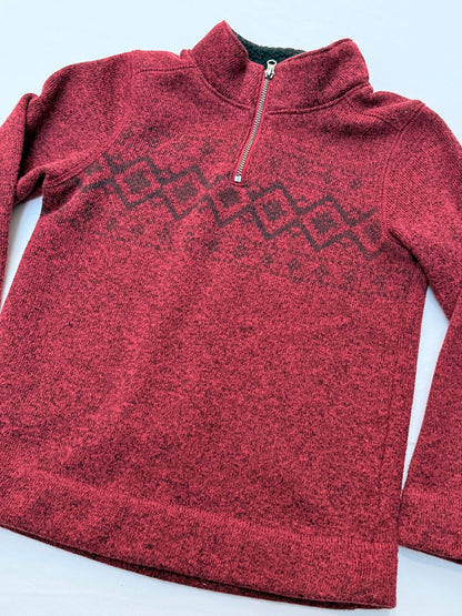Sonoma Red Quarter-Zip Sweater Size 6