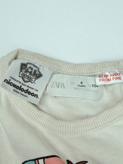 Zara PAW Patrol Long Sleeve Top 4T