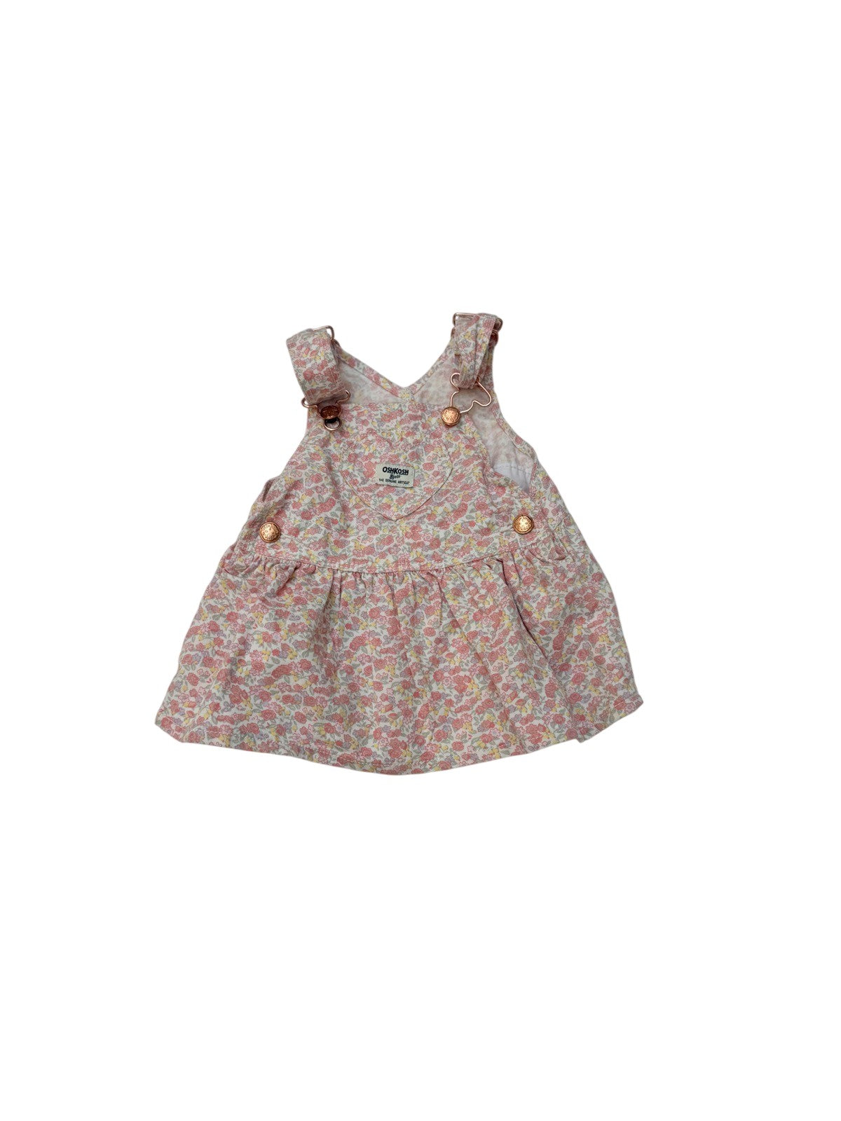 OshKosh B'gosh Floral Overall Dress 3M