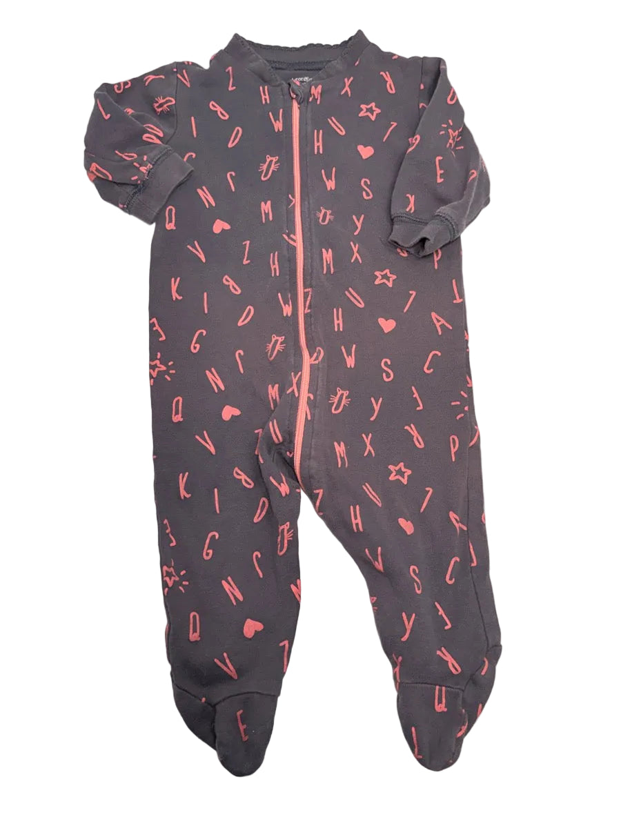 George Baby Gray ABC Sleeper 3-6M