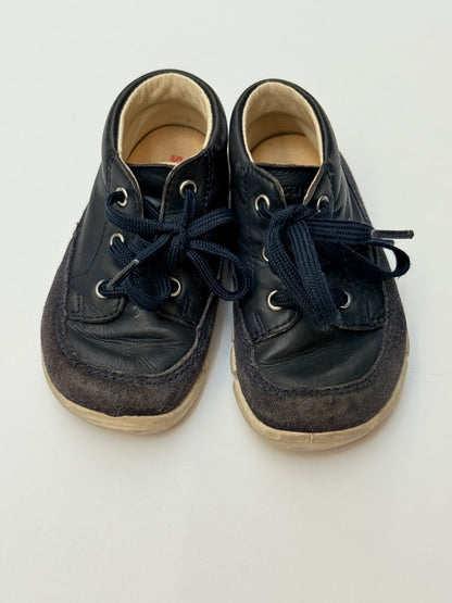 Superfit Navy Leather Ankle Boots Size 4
