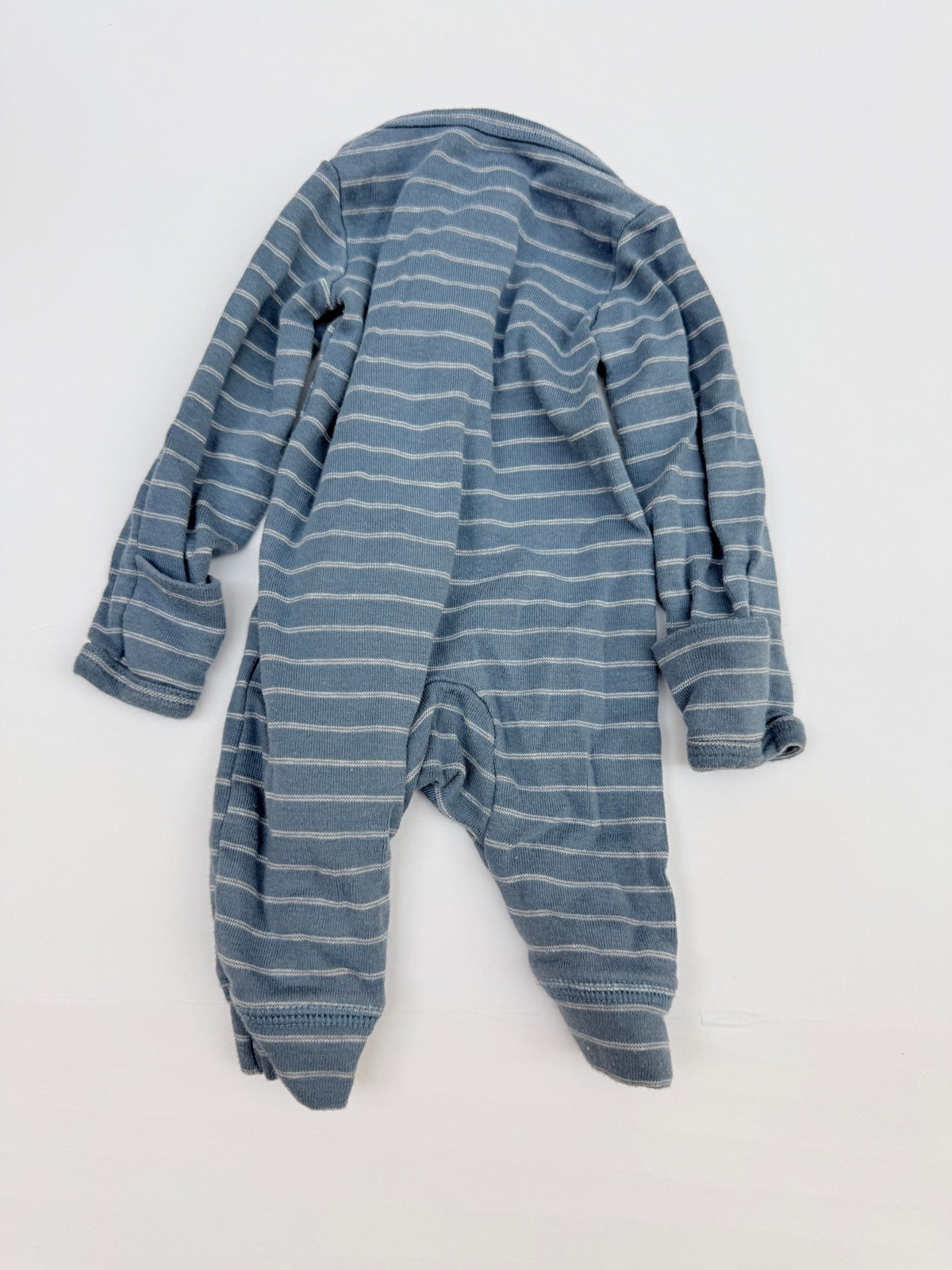 Carter's Striped Blue Zip Sleeper Newborn