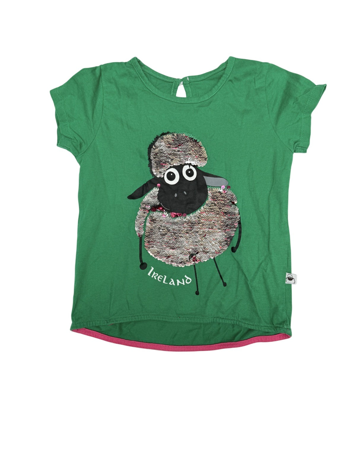 Flaherty Flock Ireland Sheep Sequin T-Shirt 5-6y