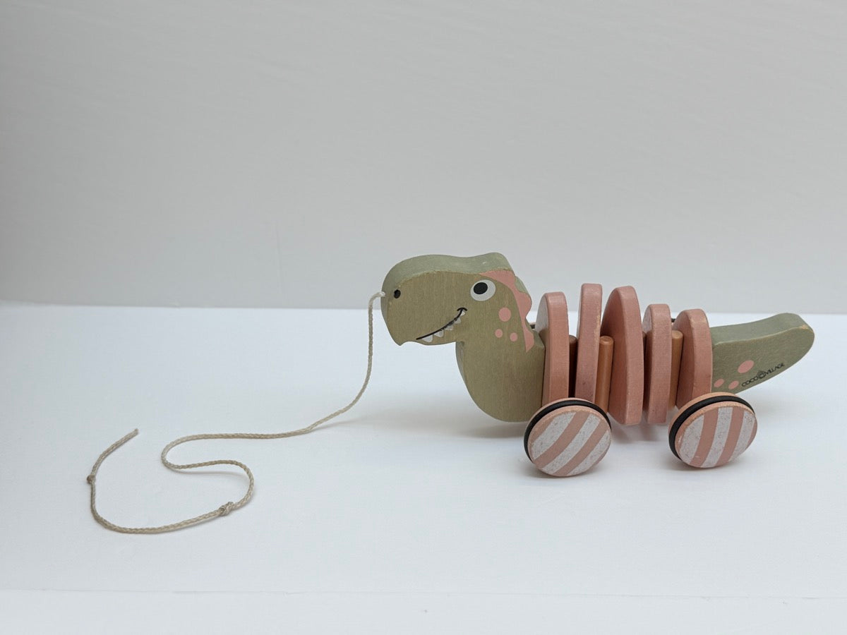 Coco Village Wooden Dinosaur Pull Toy