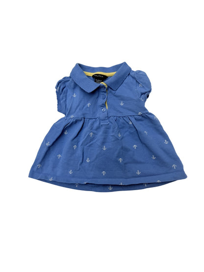 Nautica Anchor Print Polo Dress 12M