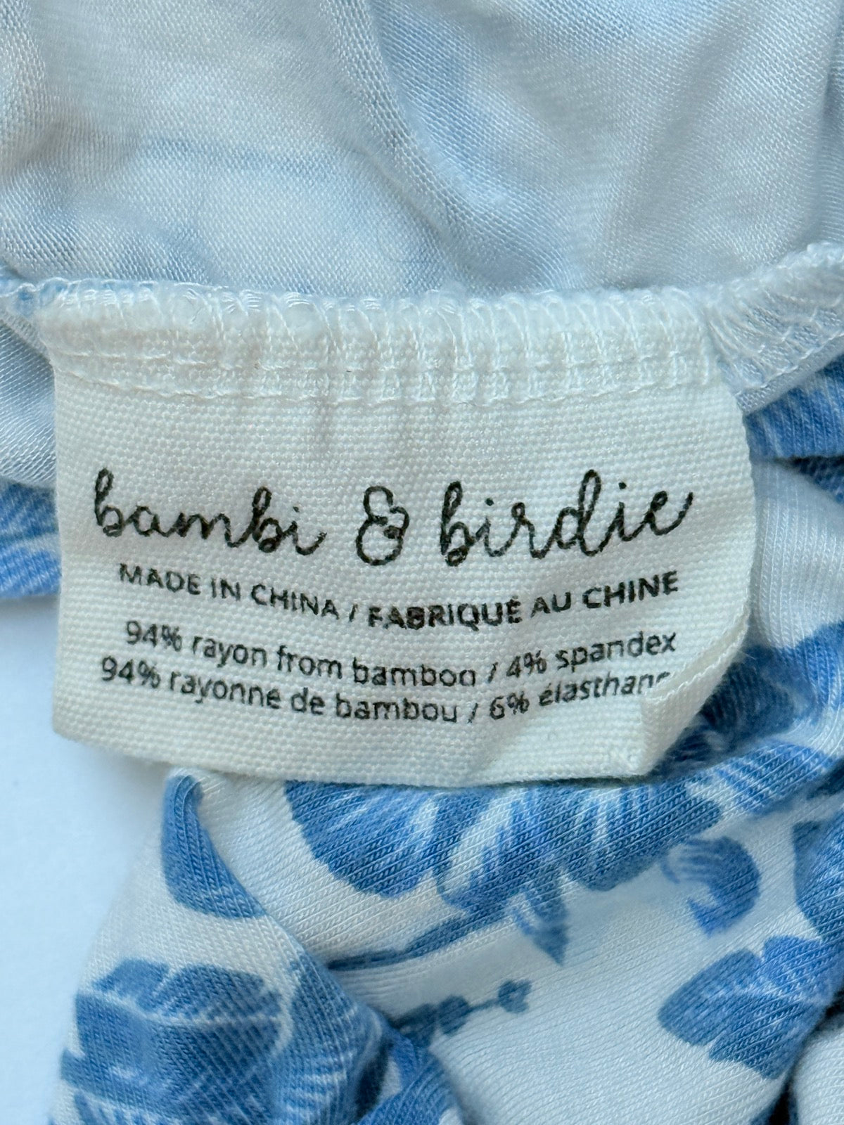 Bambi & Birdie Palm Print Pajama Set 8-9T