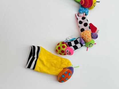 Lamaze Garden Bug Wrist Rattles Foot Finders Set