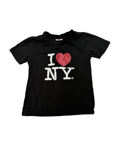 I Love NY Black Graphic T-Shirt 6M