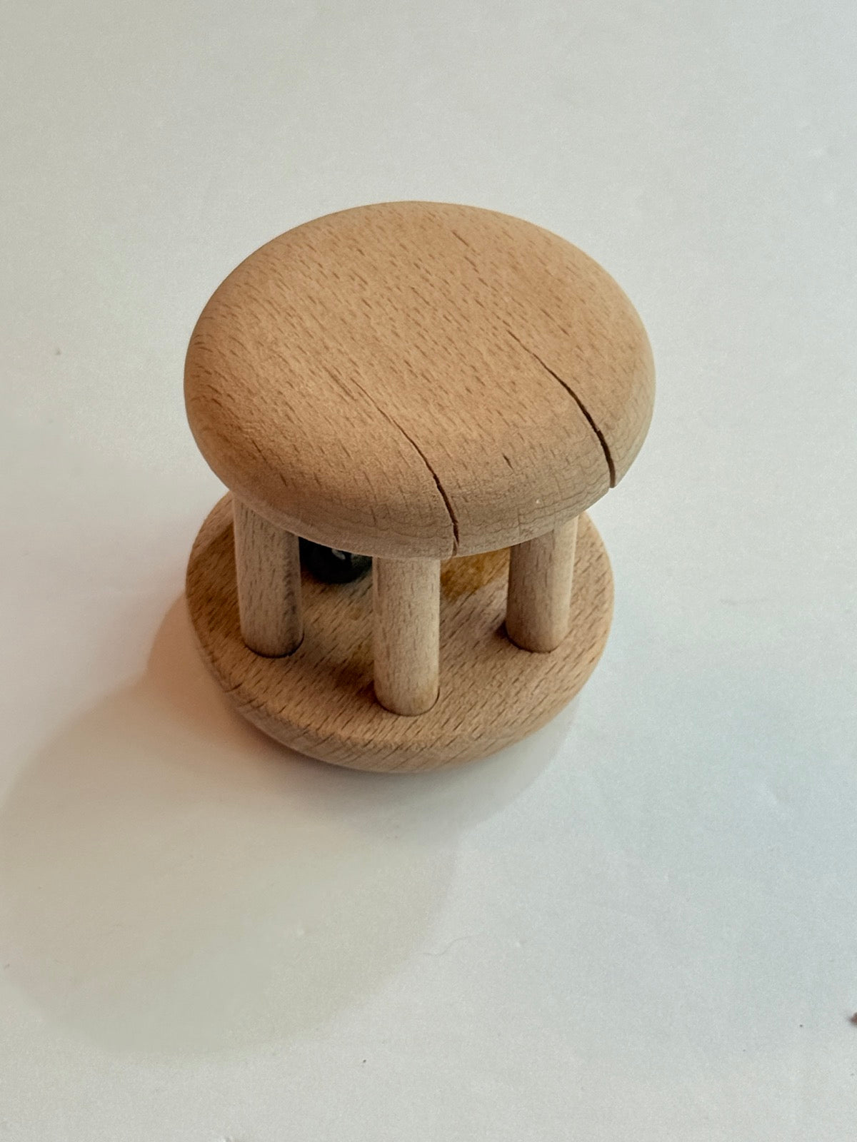 Wooden Bell Rattle Baby Toy