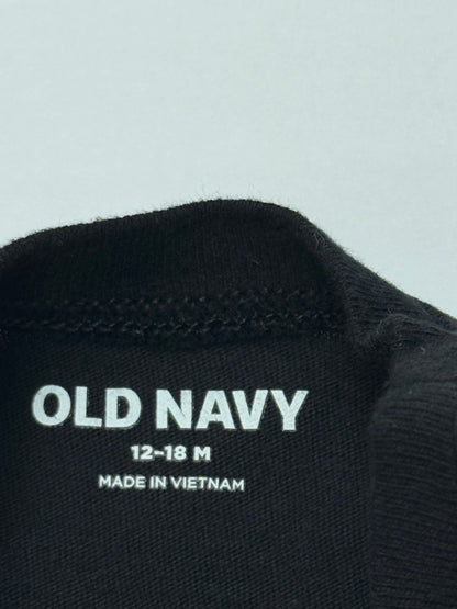 Old Navy Black Long Sleeve T-Shirt 12-18M