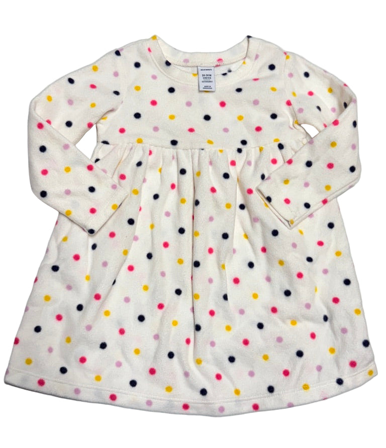 Old Navy - Long Sleeve Fleece Dress 18-24m