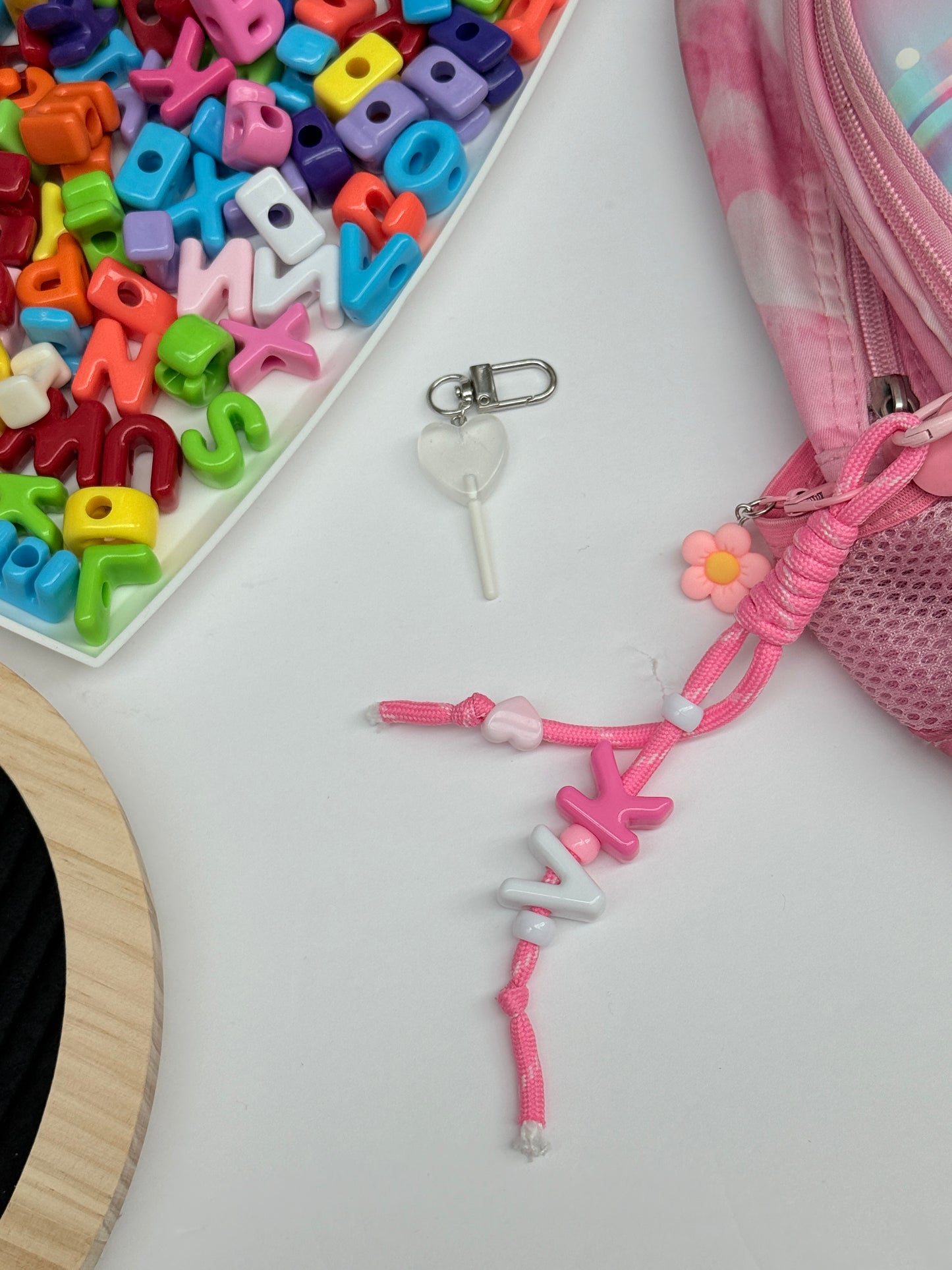 Initials Bag Charms DIY Kits! Perfect for back to school back packs!
