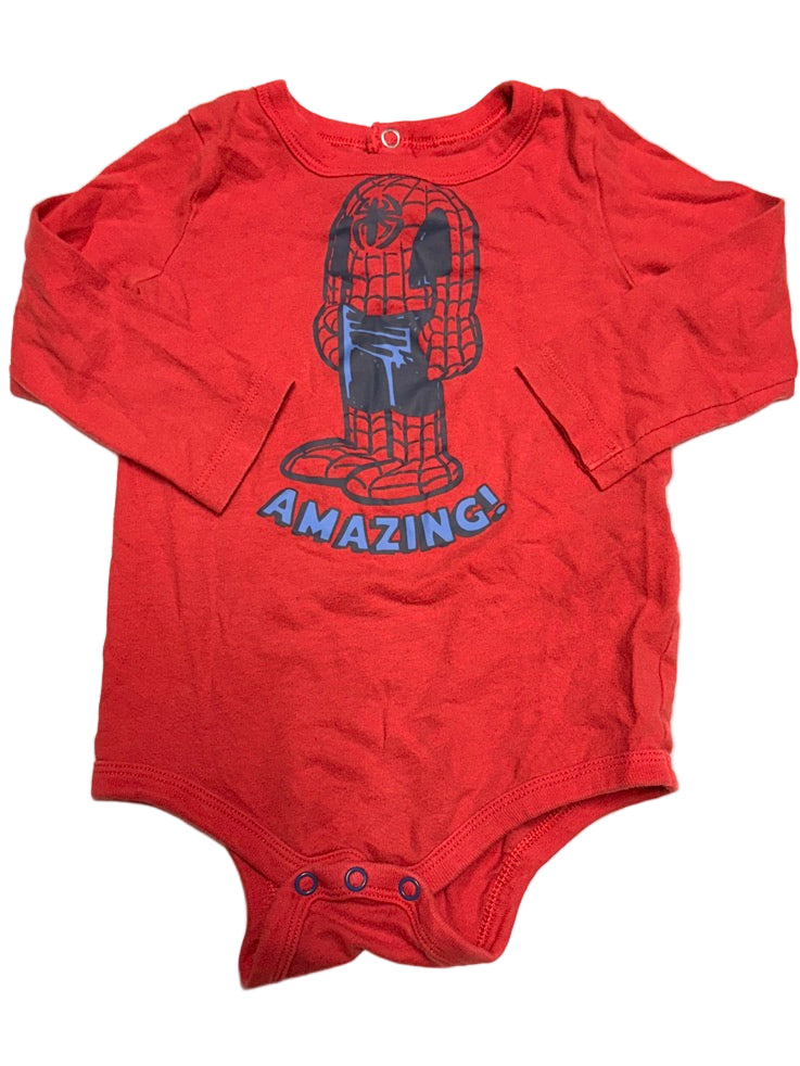 Spiderman Onesie Long Sleeve 12-18m