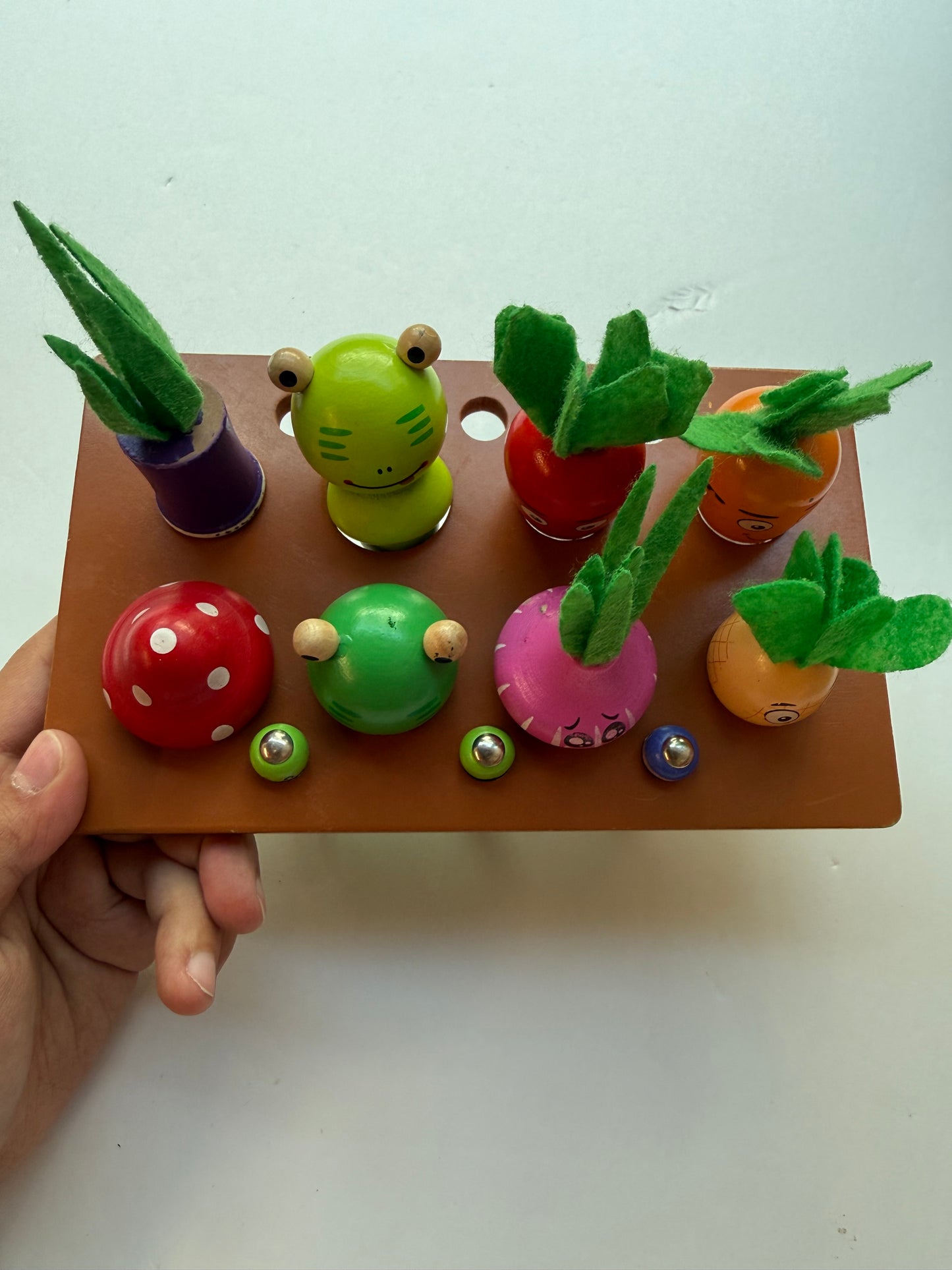Montessori Wooden Animal Shape Sorter Wagon Toy