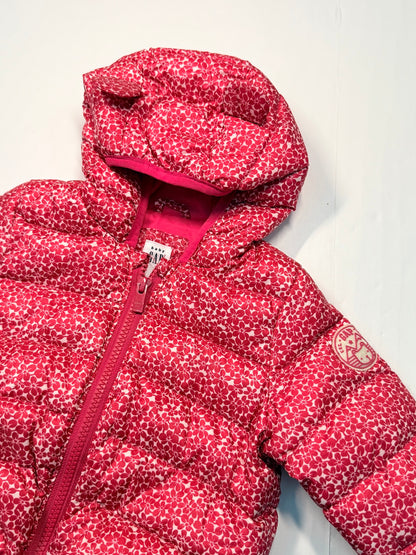 Baby Gap Pink Floral Down Puffer Jacket 6-12M