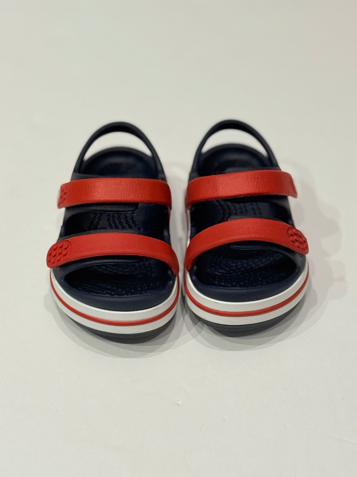 Crocs Crocband Cruiser Toddler Sandal Navy Red US6