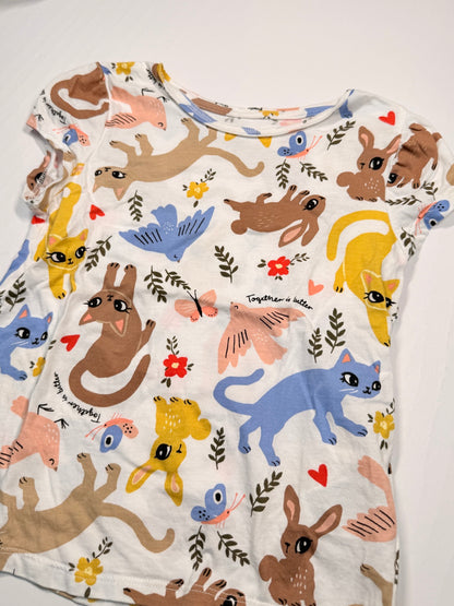 H&M Animal Print T-Shirt Size 6-8Y