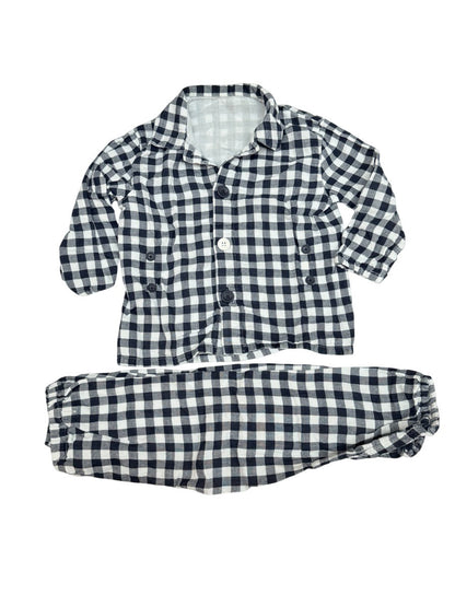 Muji Gingham Pajama Set 2T/3T