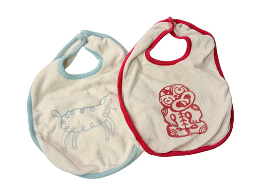 Bavoirs en coton biologique Nature Baby, lot de 2, 6-12 mois