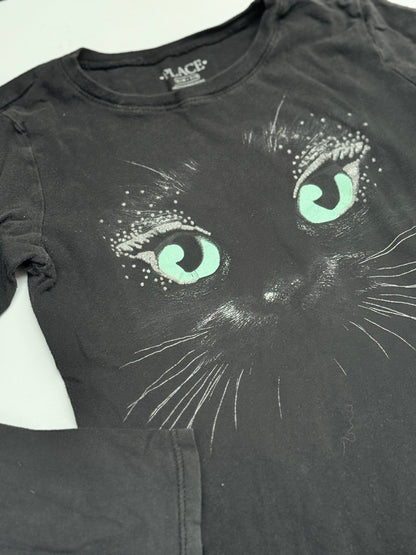 Place Cat Face Long Sleeve T-Shirt 7/8