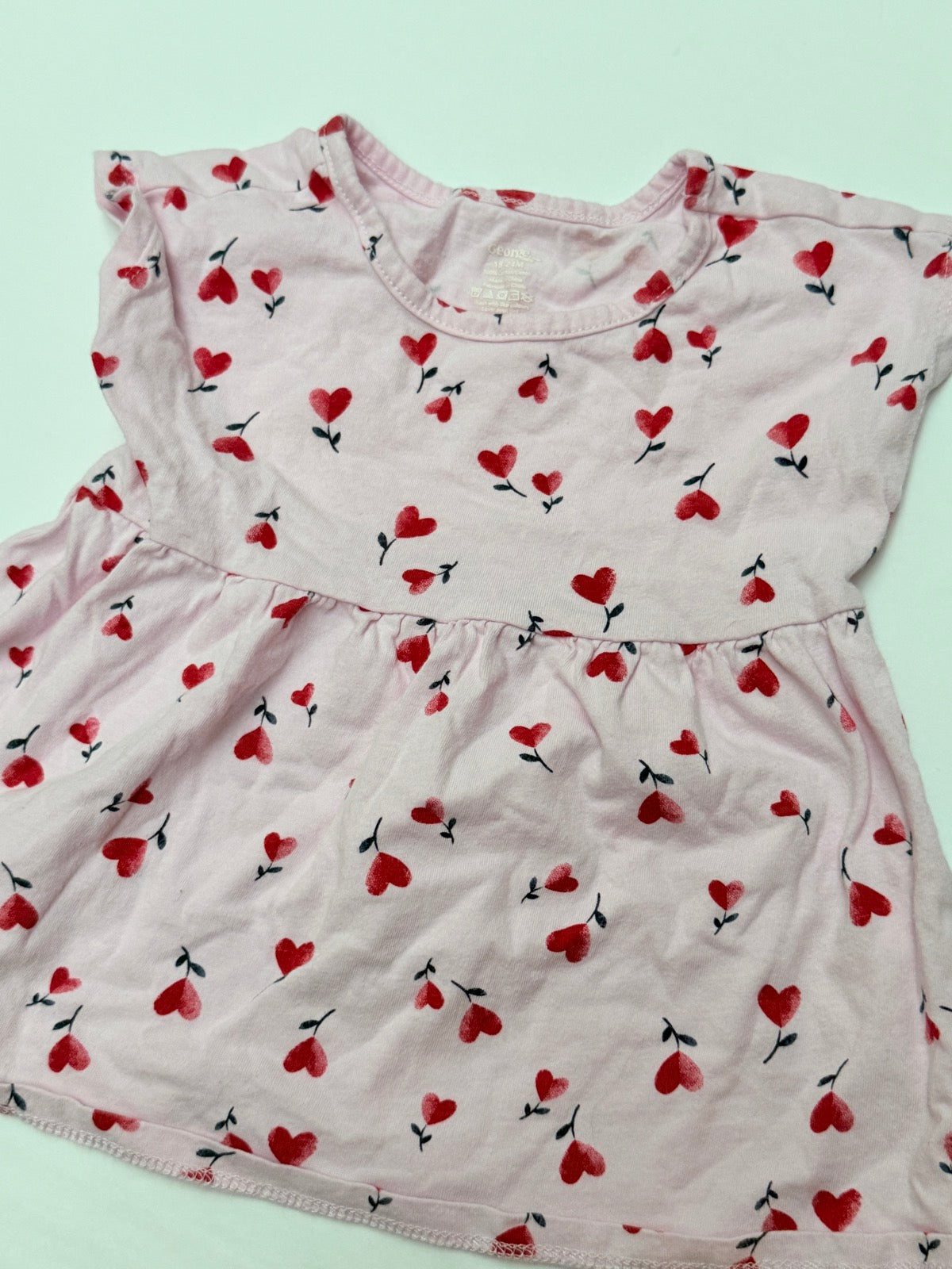 George Baby Heart Print Dress 18-24M