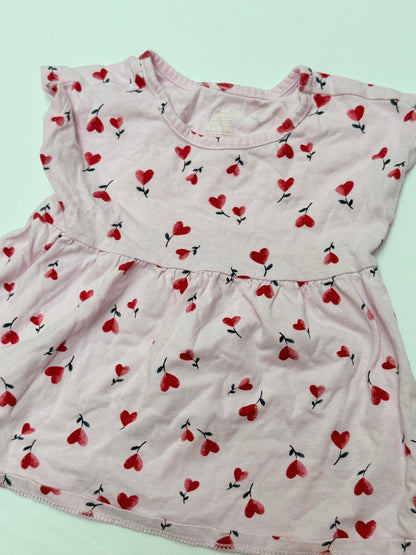 George Baby Heart Print Dress 18-24M