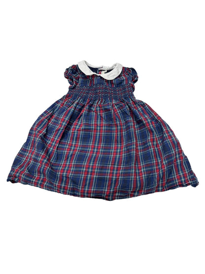 JoJo Maman Bebe Plaid Smocked Dress 18-24M