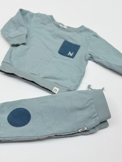 Rabbit Bear Organic Sweatsuit Set 6-9M