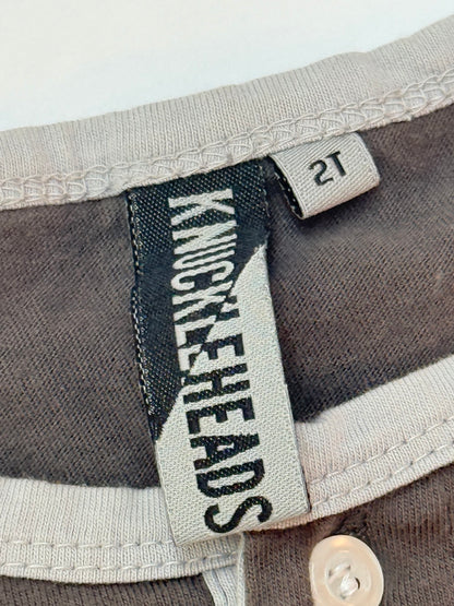 Knuckleheads Brown Long Sleeve Henley 2T