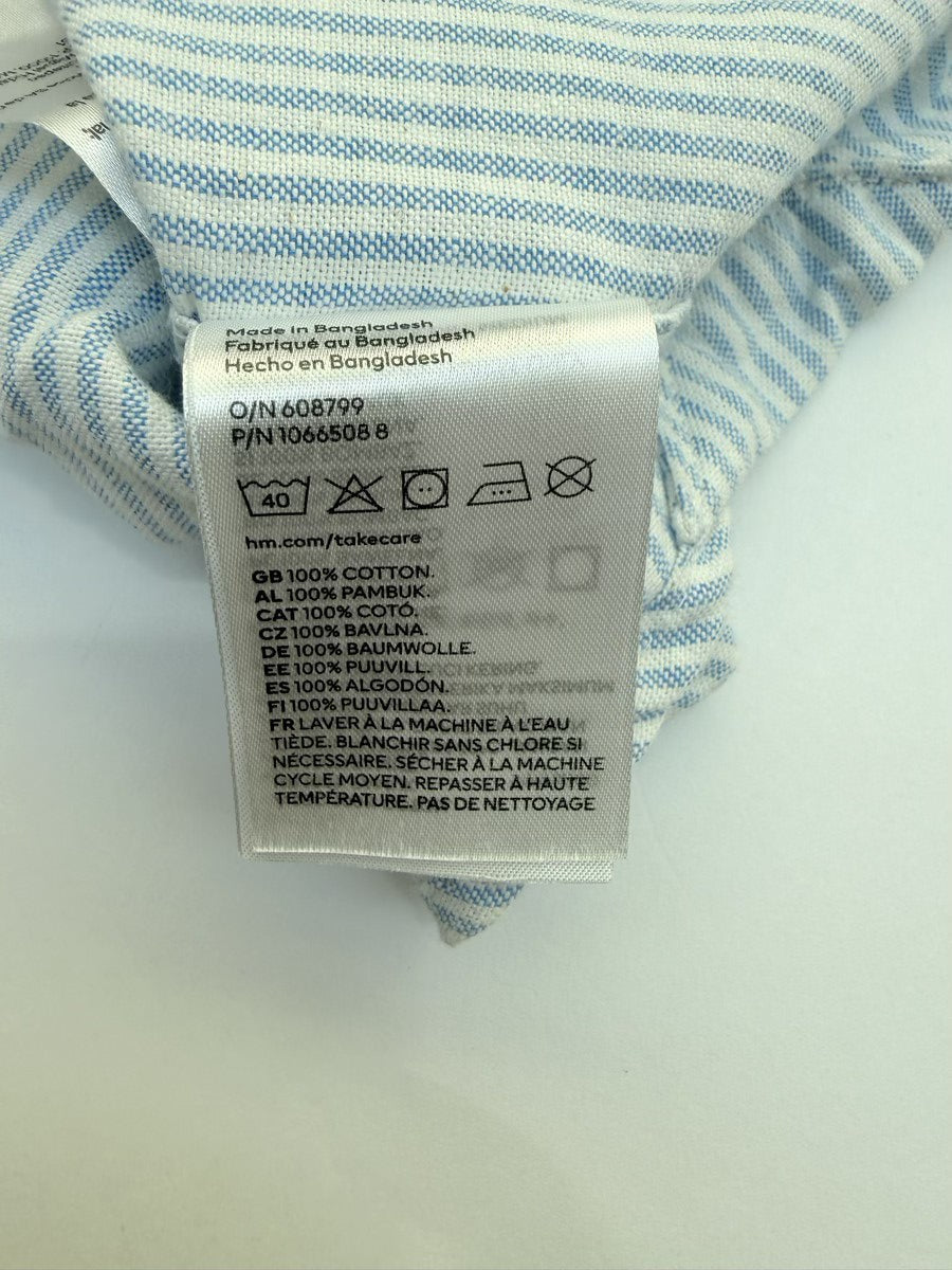 H&M Blue Stripe Button-Up Shirt 2T