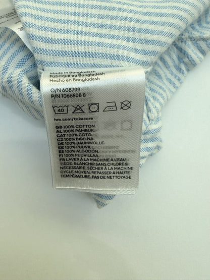 H&M Blue Stripe Button-Up Shirt 2T