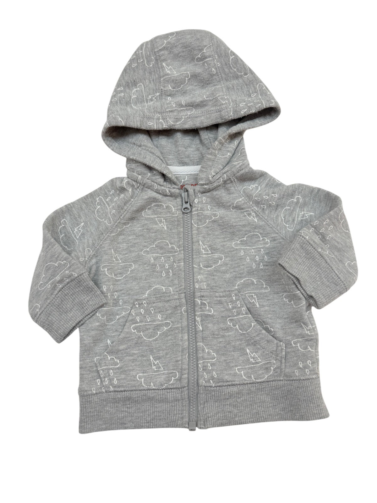 Joe Fresh Cloud Print Zip Hoodie 0-3M
