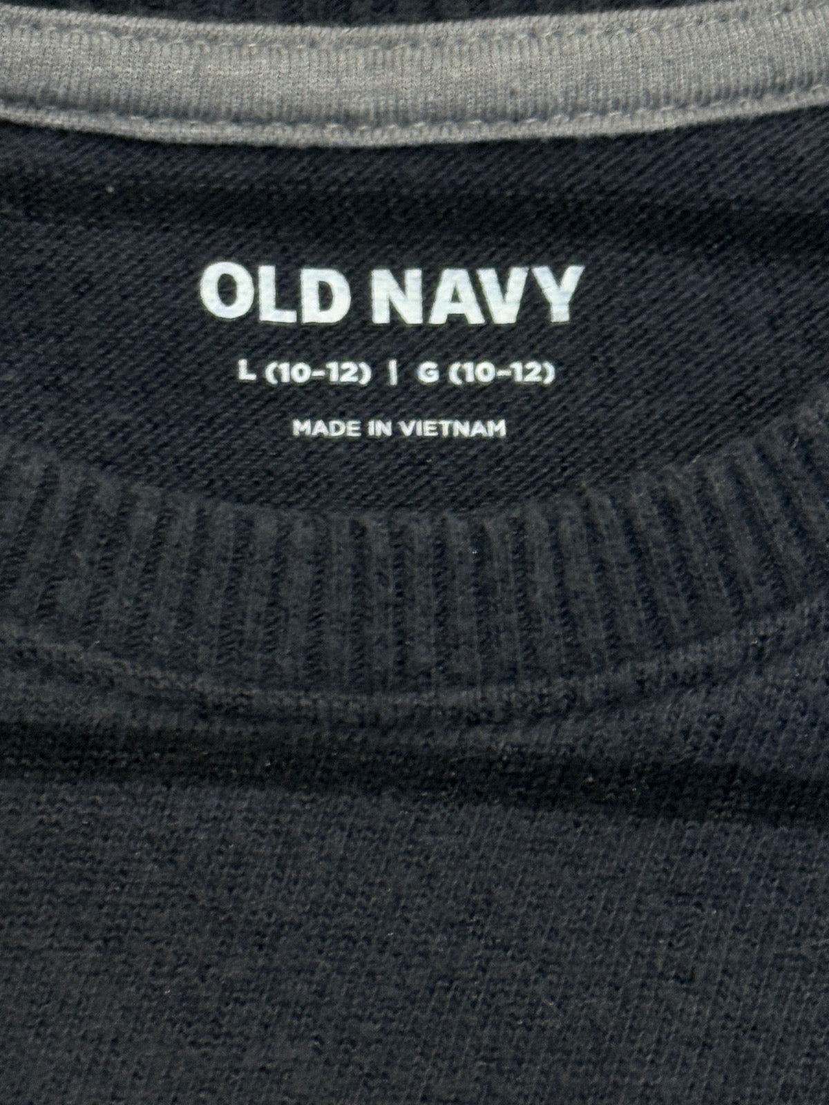 Old Navy Knit Black Striped Sweater Size 10-12