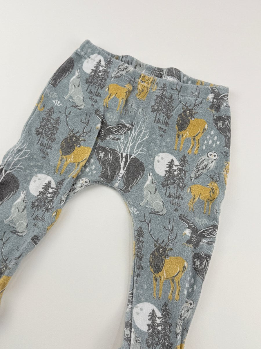 Olive & Me Woodland Animal Leggings 3-6M