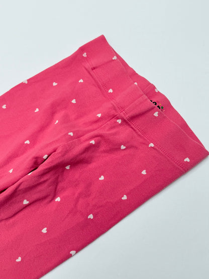 Mini Boden Pink Heart Leggings 4-5Y