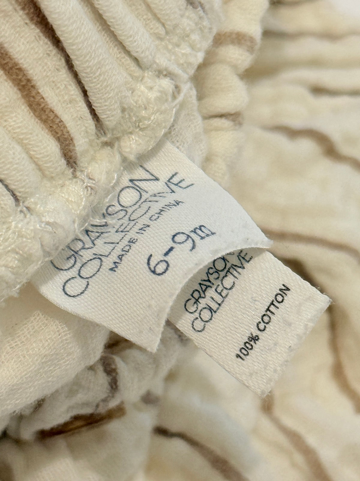Grayson Collective Striped Muslin Bloomer 6-9M