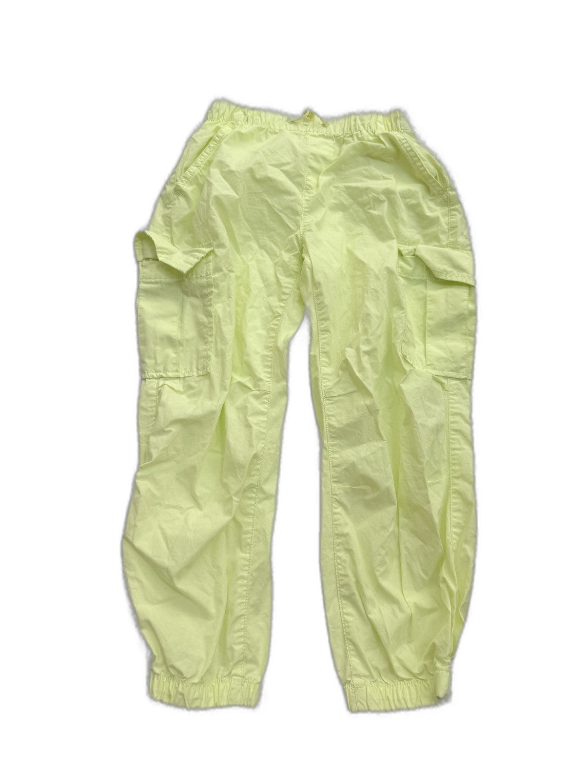 NEW Gap Kids Neon Yellow Cargo Jogger Pants M