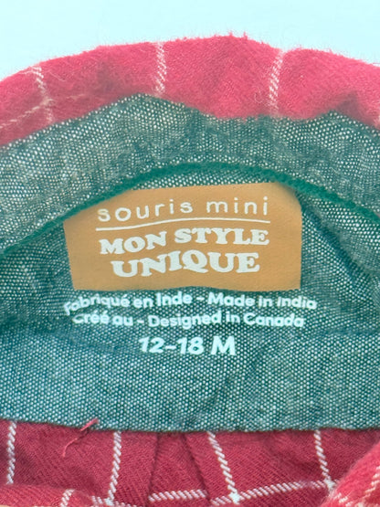 Souris Mini Plaid Button-Up Shirt 12-18M