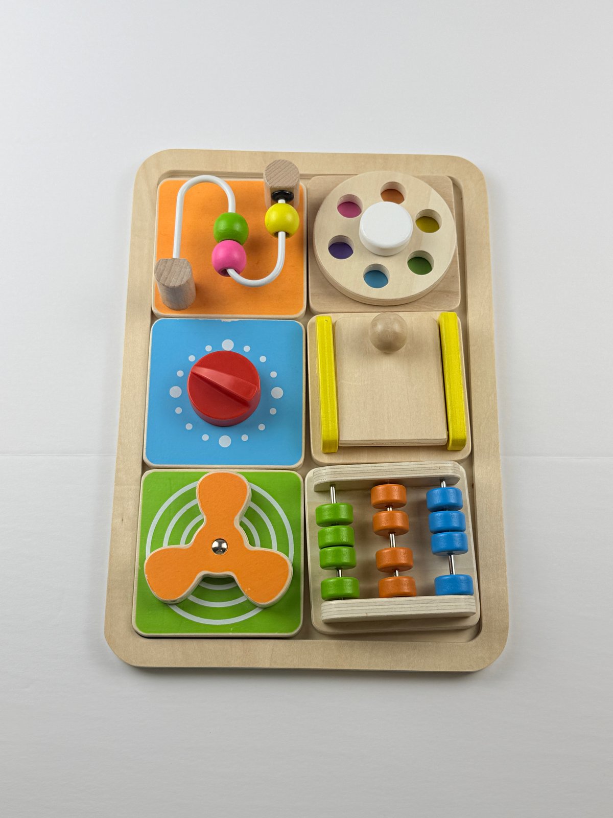 Wooden Sensory Activity Board Toy