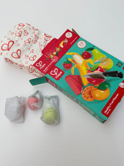 NEW Hape Healthy Fruit Playset Wooden Toy
